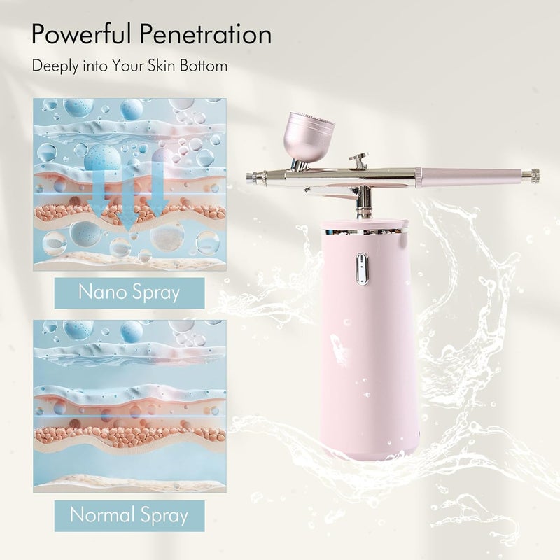 Microtree Nano Facial Sprayer High Pressure, Oxygen Facial Machine Rechargeable Fine Mister Portable Facial Steamer Mist for Face Hydrating Skin Care Facial SPA at Home - Image 5